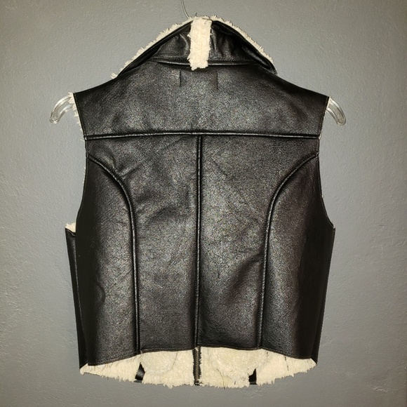 Brand New "Say What? "Faux Leather Vest - Picture 2 of 3